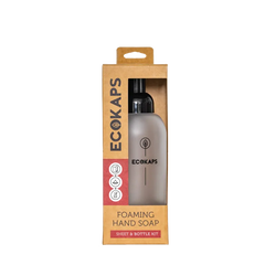 Foaming Hand Soap Sheet & Bottle Kit ECOKAPS Dissolvable Cleaning Sheets International